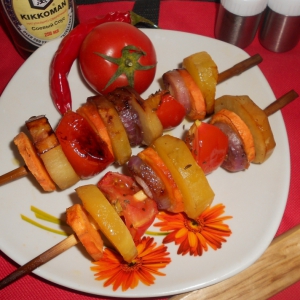 Морковь - Пряный овощной шашлык