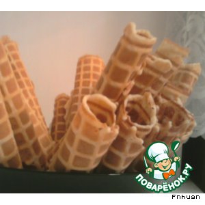 Рассыпчатые вафли со сметаной