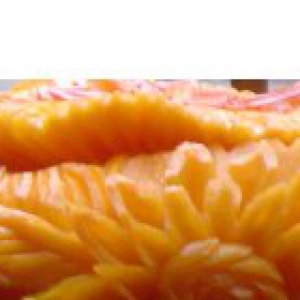 Тыква - Резной горшочек из тыквы для запекания