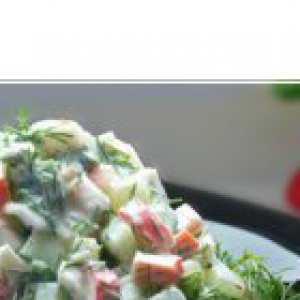 Рецепты - Салат из крабовых палочек
