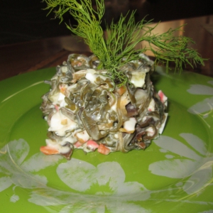 Краб - Салат из морской капусты
