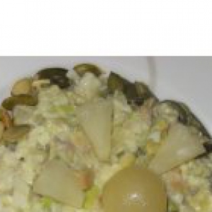 Ананас - Салат рыбно-авокадный