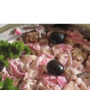 Колбаса - Салат в багровых тонах