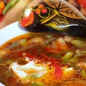 Масло растительное - Щи с куриными шейками и овощами