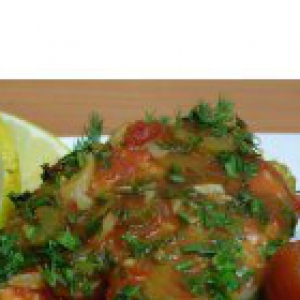 Масло оливковое - Семга под томатным соусом