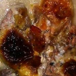 Розмарин - Сёмга, запечённая с креветками в сливочном соусе