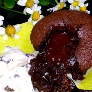Рецепты французской кухни - Шоколадный фондан из рисовой муки
