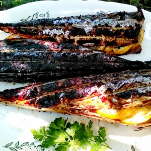 Соль - Скумбрия на решетке