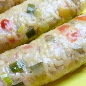 Кабачок - Спринг-роллы овощные с рисом