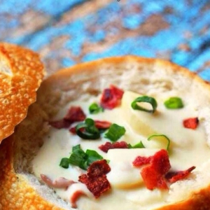 Картофель - Суп + Хлебная тарелка