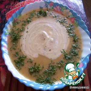 Масло сливочное - Суп-пюре из тыквы
