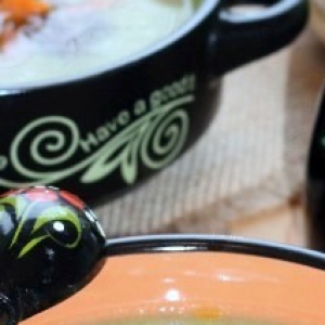 Шампиньон - Суп-пюре с брокколи и чечевицей