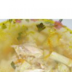 Зелень - Суп рисовый на курином бульоне