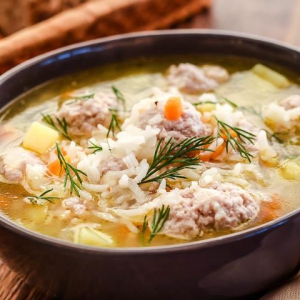 Супы из мяса и мясопродуктов - Суп с фрикадельками