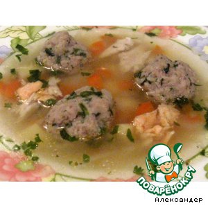 Картофель - Суп с рыбными тефтелями