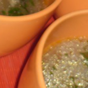 Рецепты - Суп с сушёными грибами, свежими шампиньонами и овсяными хлопьями