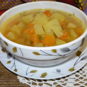 Рецепты - Суп тыквенно-картофельный с имбирем