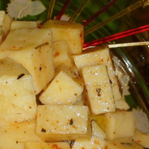 Зелень - Сыр в пряном медовом маринаде
