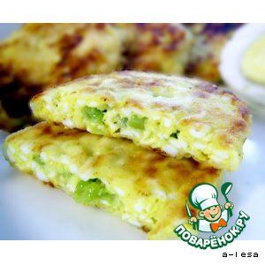 Рецепты - Сырники яичные с горошком