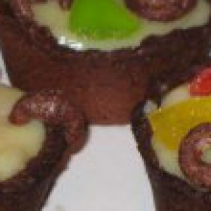 Коньяк - Тарталетки шоколадные с мармеладно-рисовым кремом