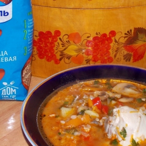 Рецепты - Томатный гречневый суп