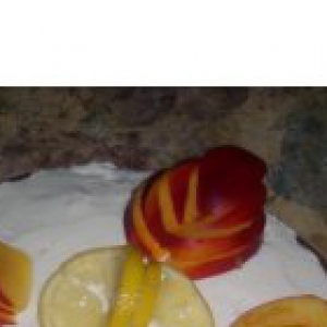 Сливки - Торт персиковый