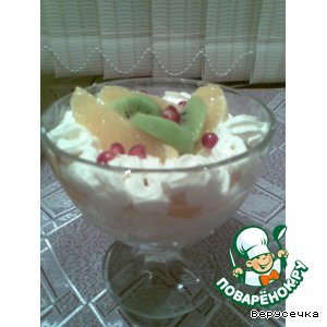 Курага - Творожный десерт с персиками