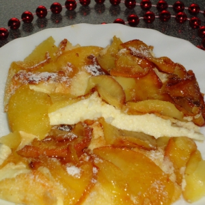 Творожный десерт Снежные яблоки