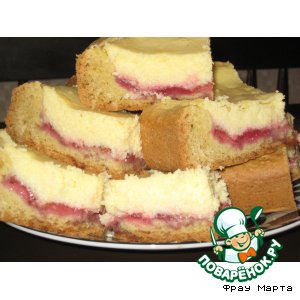 Масло сливочное - Творожный пирог с клубникой