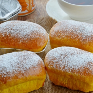 Соль - Тыквенные булочки с вареной сгущенкой