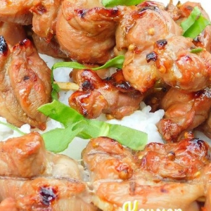Утка - Утиные шашлычки с мёдом и апельсином