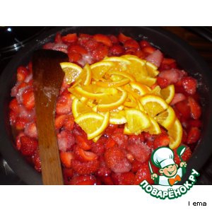 Клубника - Варенье из клубники с апельсинами