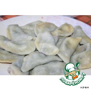 Молоко - Вареники с черникой