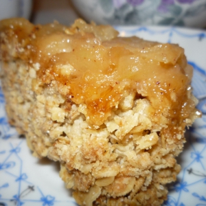 Мед - Яблочный десерт с овсяными хлопьями