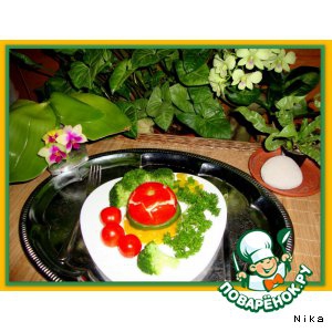 Яичница  в  помидорах  и  болгарском  перце
