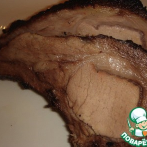 Имбирь - Запеченная свиная корейка на косточке