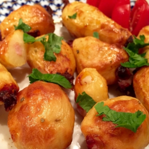 Шалфей - Запечённый картофель с беконом и чесноком