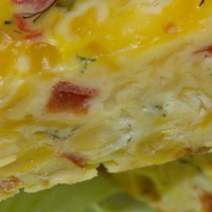 Рецепты - Запеканка с сыром и кукурузой