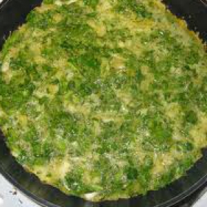 Постные рецепты - Яйца - зеленый омлет
