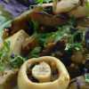 Салат из баклажанов с грибами