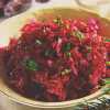 В России: Свекольный салат со свининой