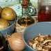 Картофельная запеканка с грибами, луком и вялеными помидорами. Шаг 1.