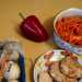Салат из корейской морковки, мяса и шампиньонов. Шаг 1.