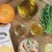 Салат с креветками, рукколой и апельсином с медовой заправкой. Шаг 1.