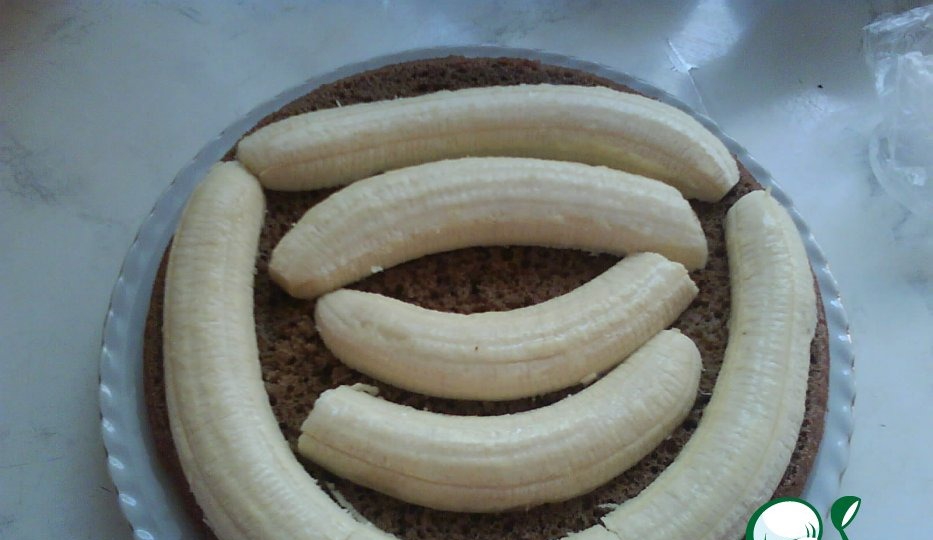 Готовые коржи с бананом